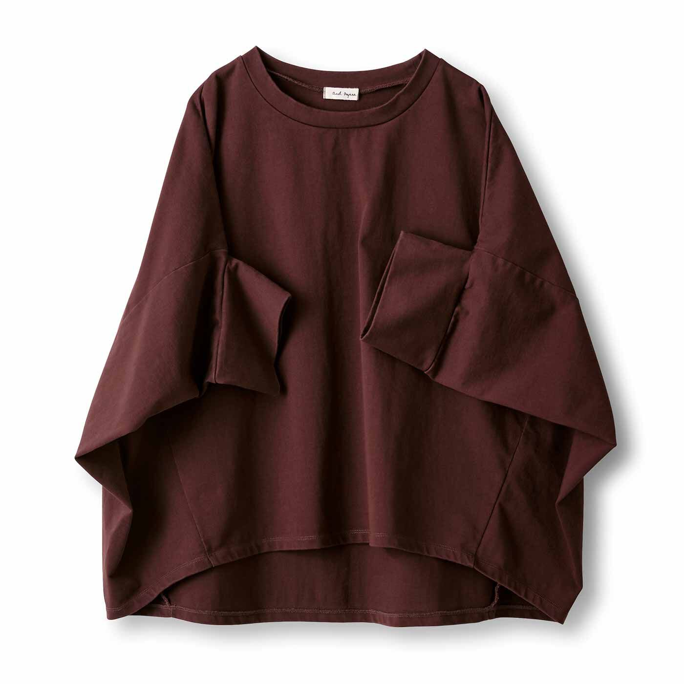 and myera | 風変わりなTトップス〈茶〉