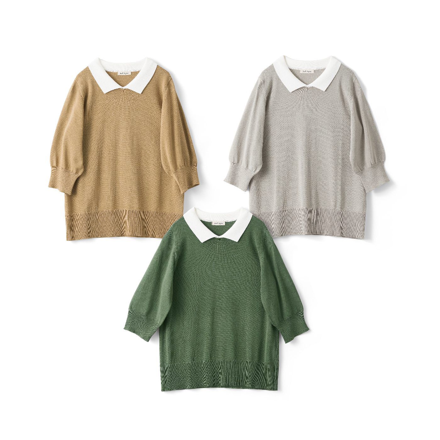 and myera | クレリックニットポロシャツの会