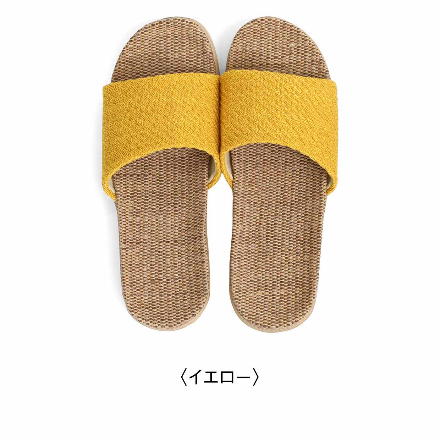 FELISSIMO PARTNERS | ジュート素材サンダル〈イエロー〉