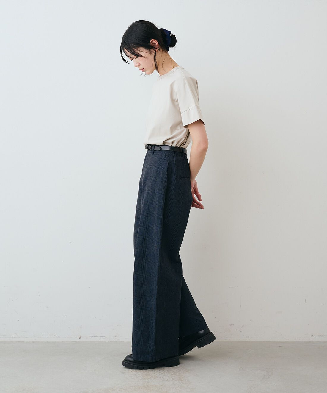 THREE FIFTY STANDARD|シルケット加工をほどこしたダブルスリーブTシャツのコーディネート