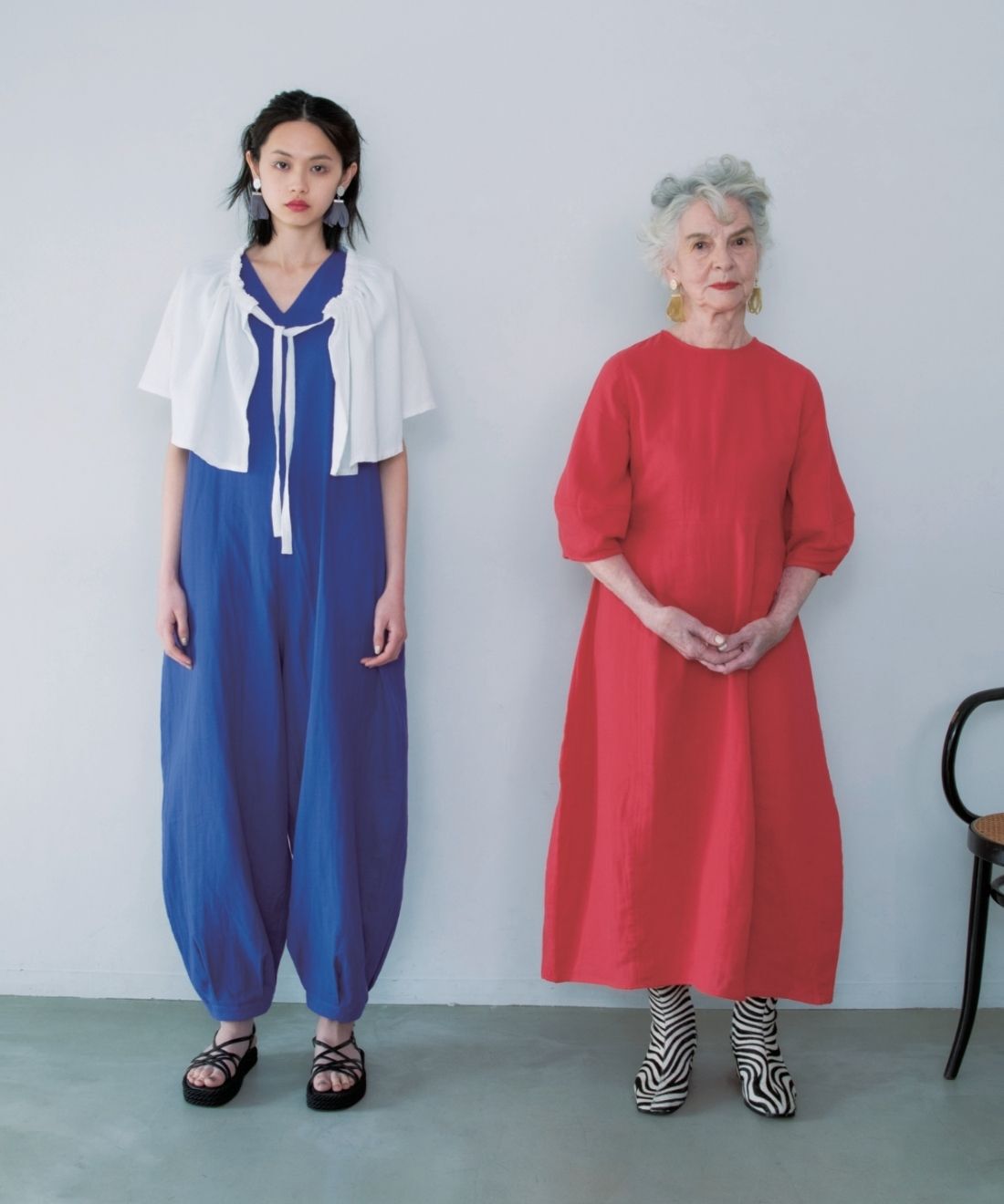 mensha! | ガーゼでドレスアップコクーンワンピ－ス〈ルビーレッド〉