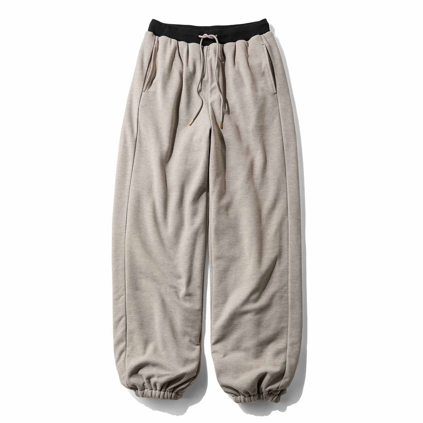 Live in  comfort | 極上の暖かさ裏ボア カットソー パンツ〈ベージュ〉
