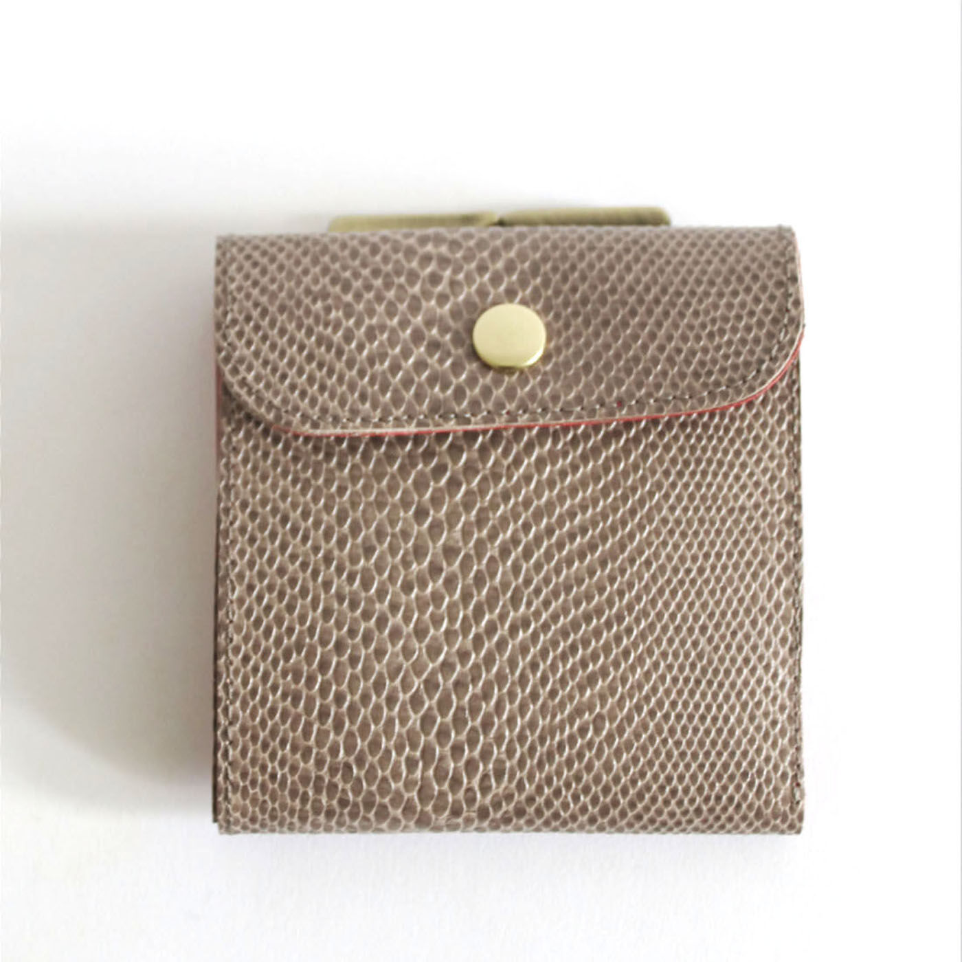 フェリシモの雑貨 Kraso | 福岡の鞄作家 本革のエンベロープウォレット〈グレージュ〉