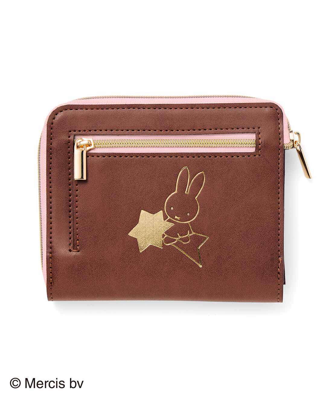 フェリシモの雑貨 Kraso|ミッフィー　星がまたたくコンパクト財布〈ショコラブラウン〉|Back