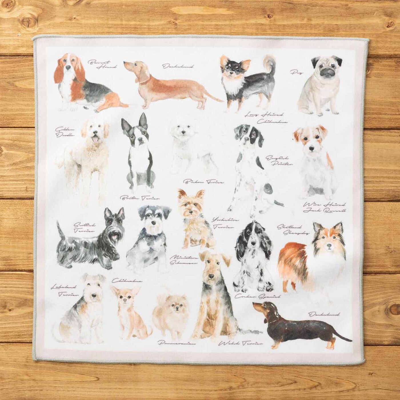フェリシモの雑貨 Kraso | らくらく手間なし くっつく風呂敷 DOGS