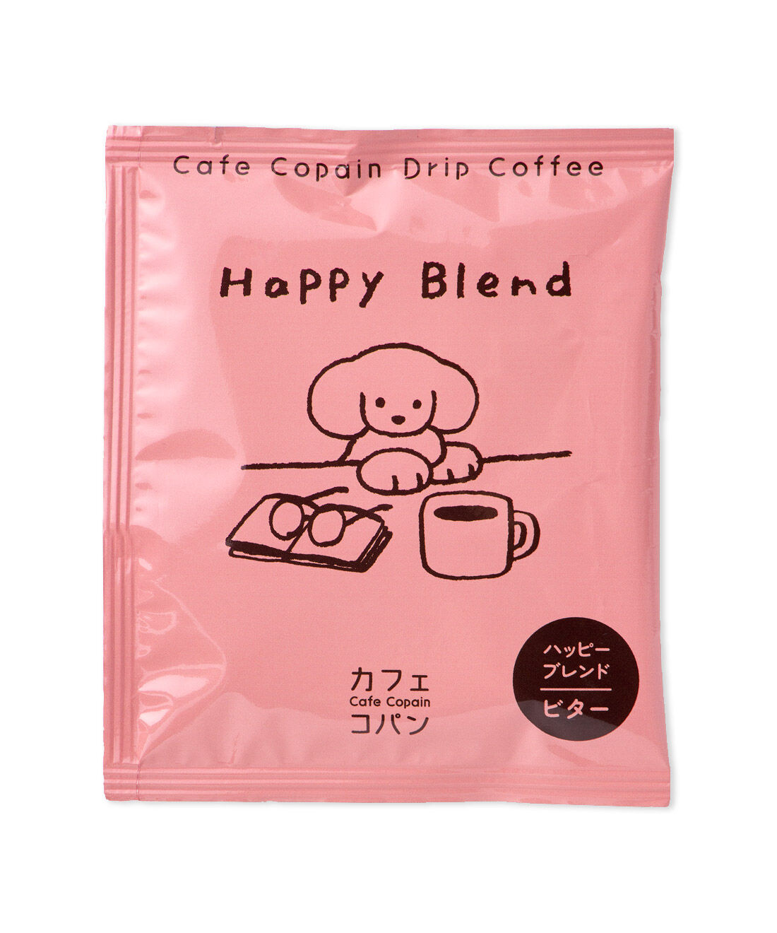 フェリシモの雑貨 Kraso|【カフェコパン】ドリップバッグコーヒー3種類セットの会|【ハッピーブレンド】濃厚なコクと苦味のバランスがとれたビターなブレンド。