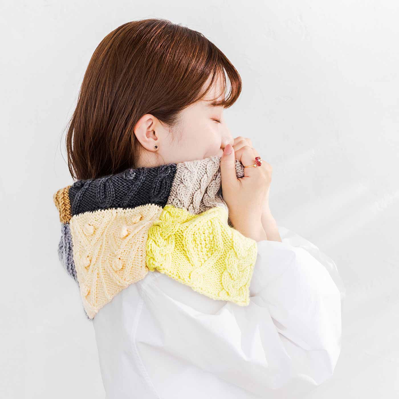 Couturier[クチュリエ]|【6回エントリーで初回35％OFF】「はじめてさんのきほんのき」棒針編みアラン模様レッスンの会|6ヵ月分つなげるとかわいいスヌードに